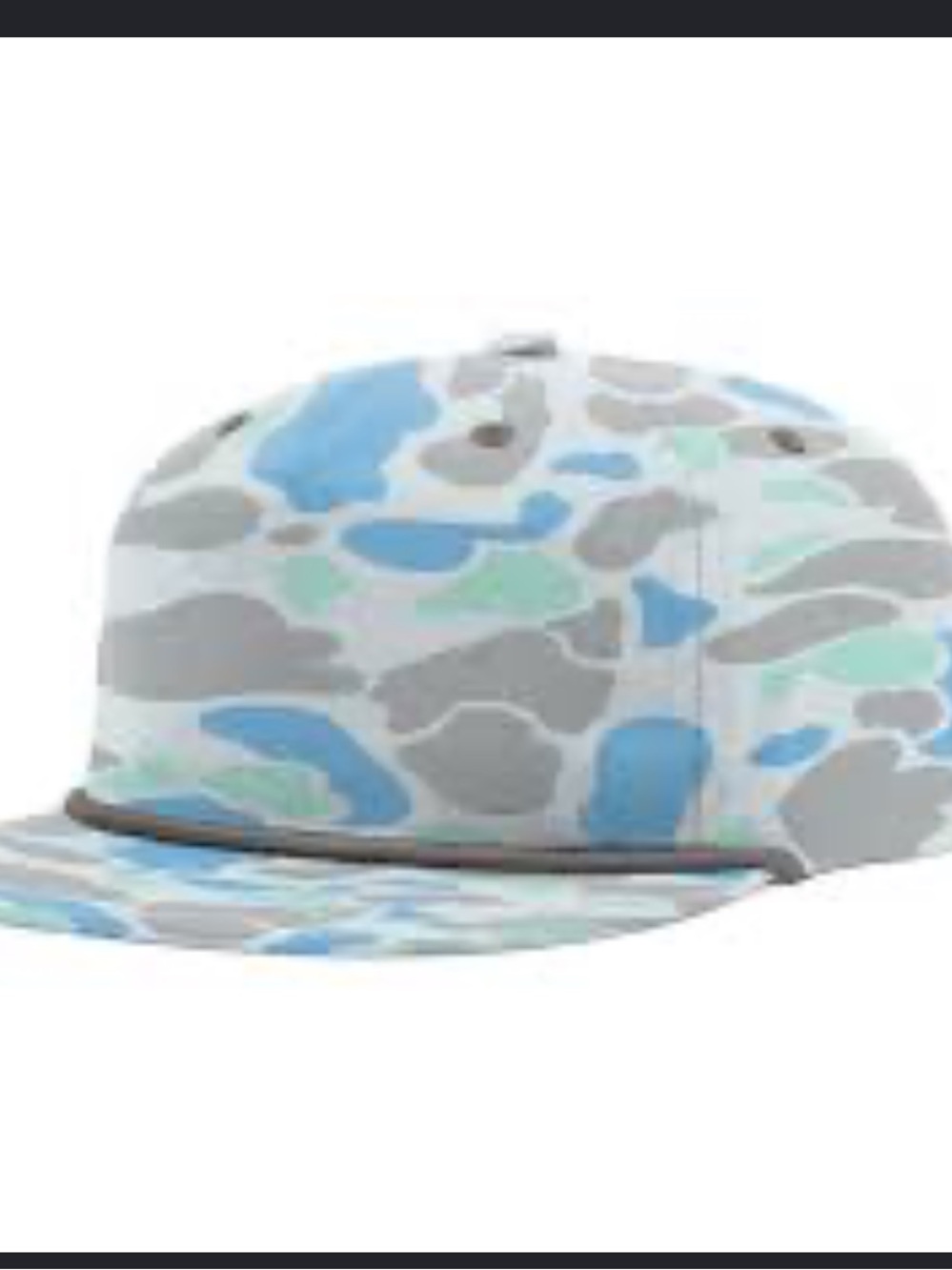 Kids' Umpqua Camo Cap in Blue & Gray